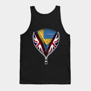 Swede Flag  Sweden Flag zipped British Flag - Gift for Swede From Sweden Tank Top